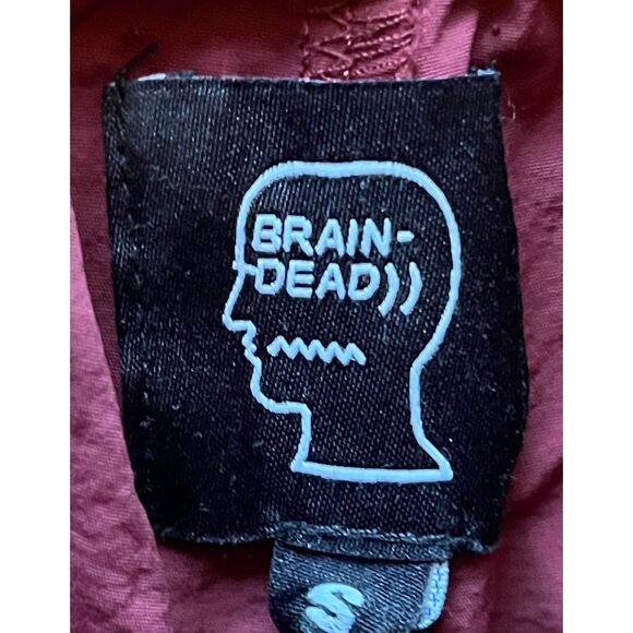 BRAINDEAD Maroon Gotcha 80s Surf Skate Swim Trunks Shorts Mens Size Small - Picture 3 of 7